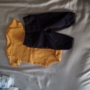 6 month onsie pants outfit